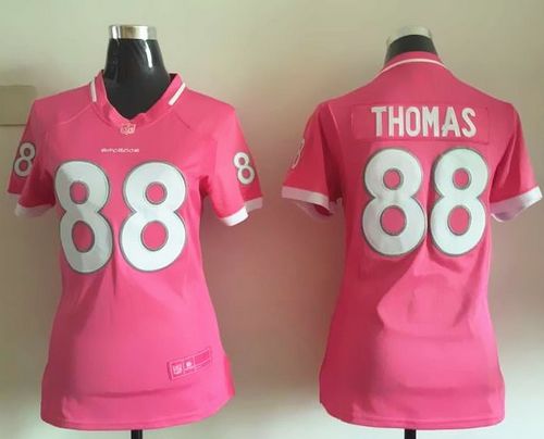 Nike Broncos #88 Demaryius Thomas Pink Women's Stitched NFL Elite Bubble Gum Jersey